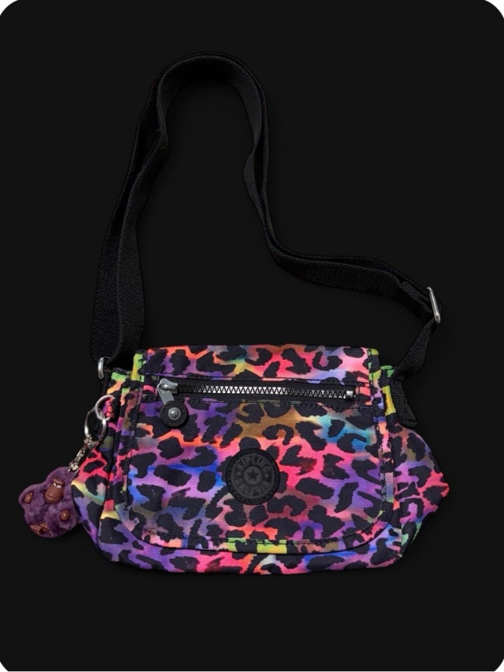 Kipling Rainbow Jungle Sabian Mini Crossbody Bag